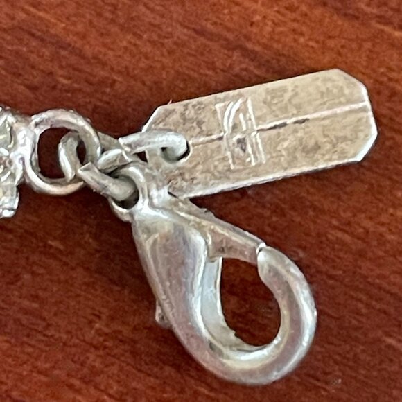 Sparkling Statement Bib Necklace  with AB Rhinestones – Silver Tone - Picture 3 of 4